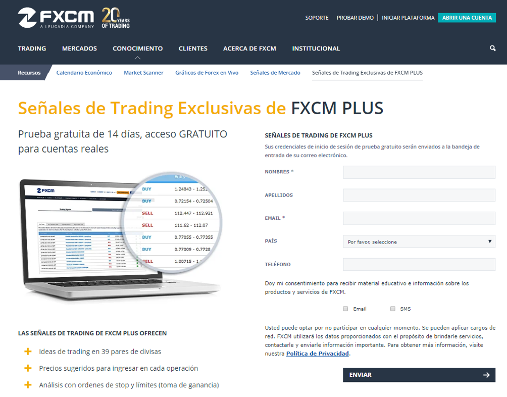 Señales FXCM Señales FXCM